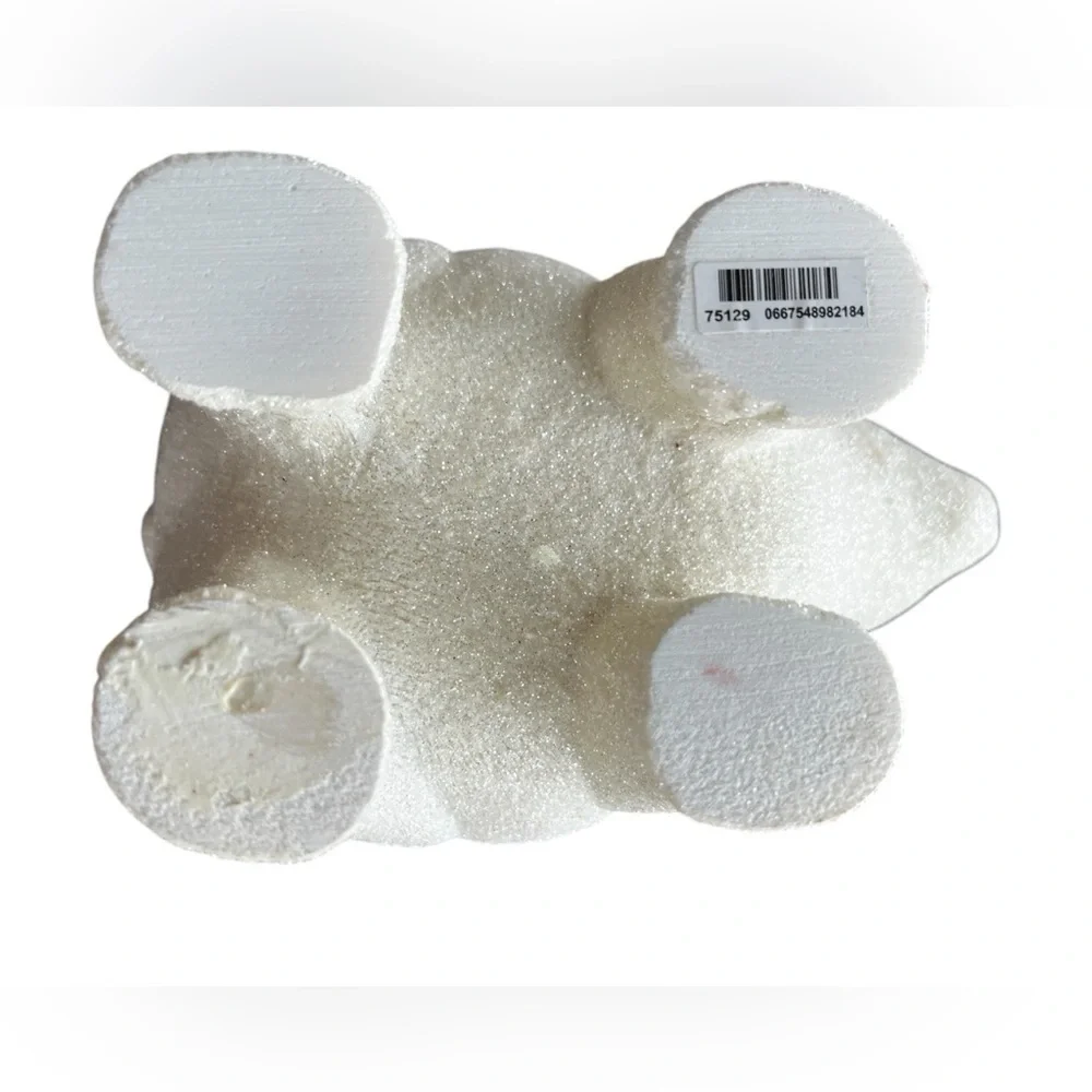 Bath & Body Works Glitter White Polar Bear 3 Wick Candleholder Pedestal